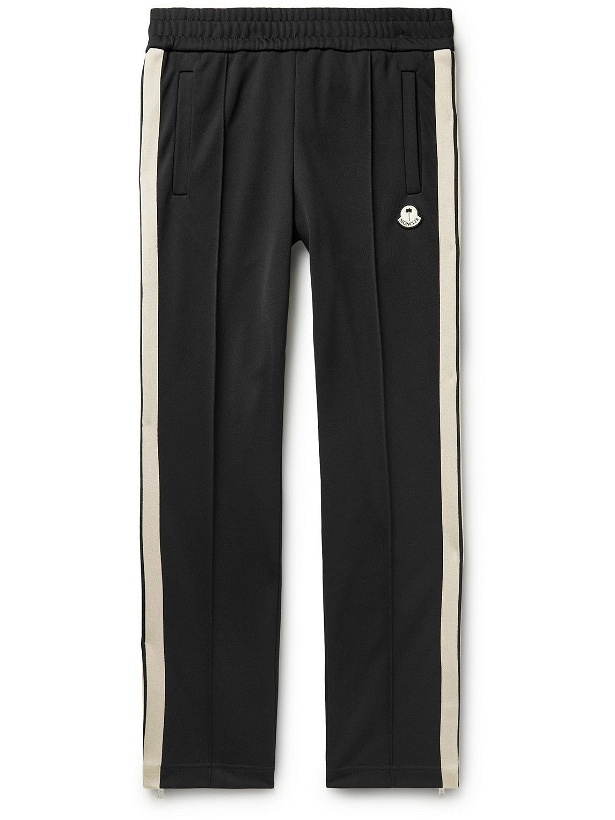 Photo: Moncler Genius - 8 Moncler Palm Angels Slim-Fit Striped Tech-Jersey Track Pants - Black