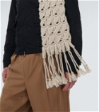 Dries Van Noten Wool and mohair scarf