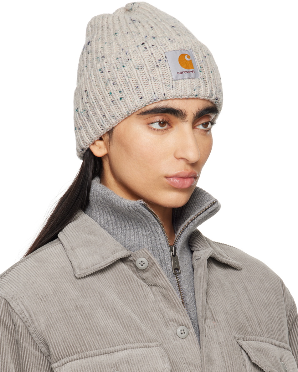 Carhartt Work In Progress Gray Anglistic Beanie