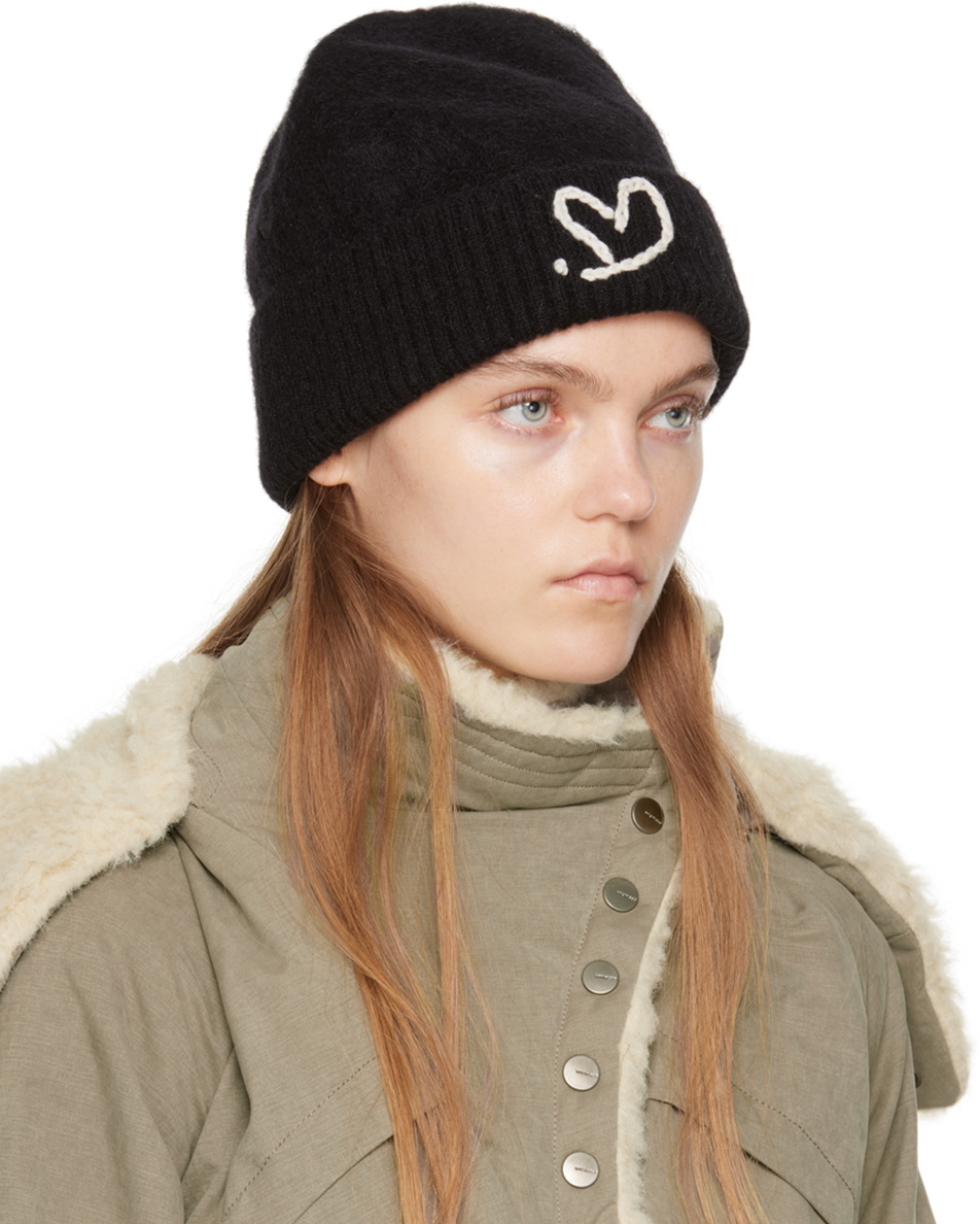ADER error Black Felted Beanie