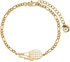 Sporty & Rich Gold Tennis Bracelet
