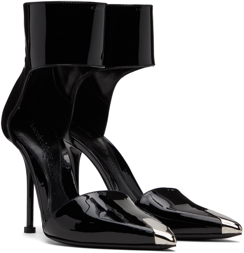 Harness Punk Patent Leather Pumps in Black - Alexander Mc Queen