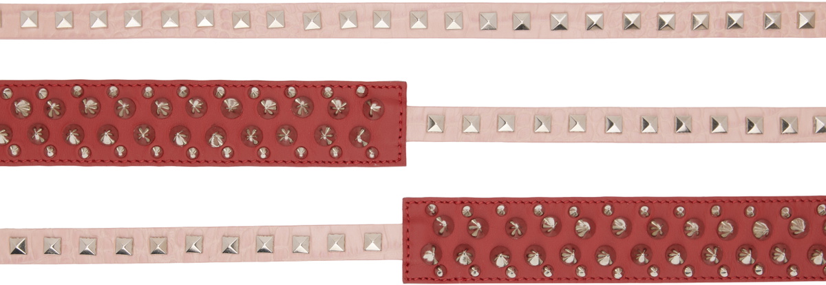 ALL-IN Pink & Red Triple Belt