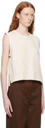 Margaret Howell Off-White Crewneck Tank Top