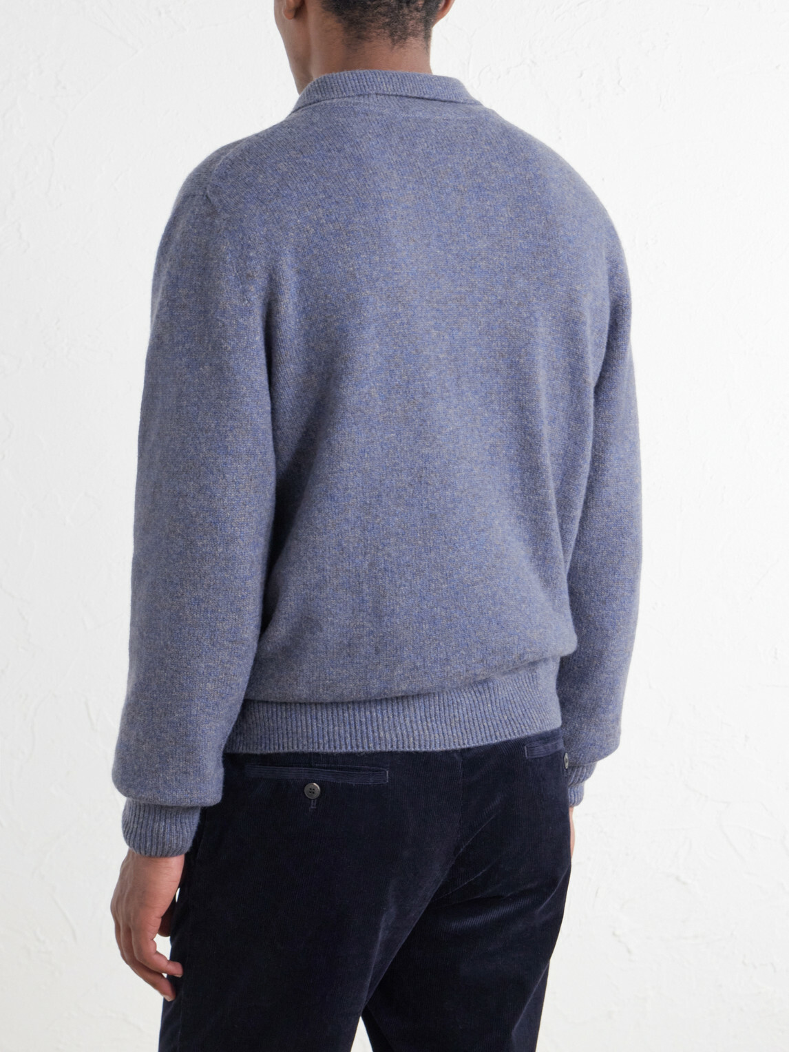 Sunspel - Wool Polo Shirt - Blue