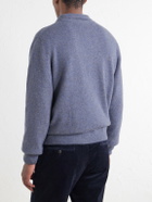 Sunspel - Wool Polo Shirt - Blue