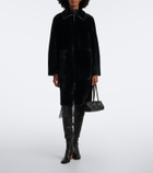 Joseph Caspian reversible leather and shearling coat