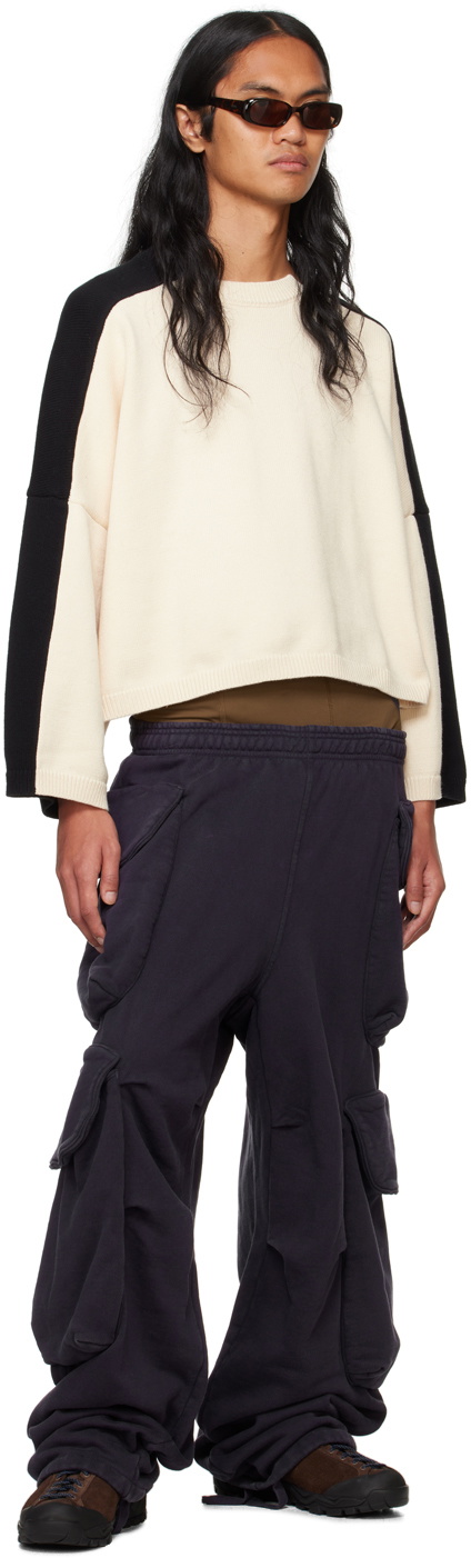 SPENCER BADU Black Split Sweater