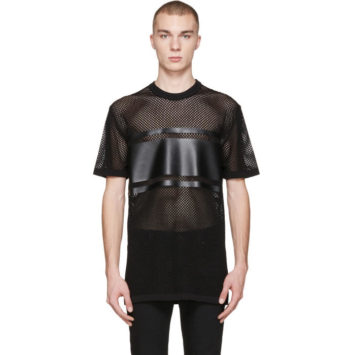 Photo: Givenchy Black Mesh T-Shirt