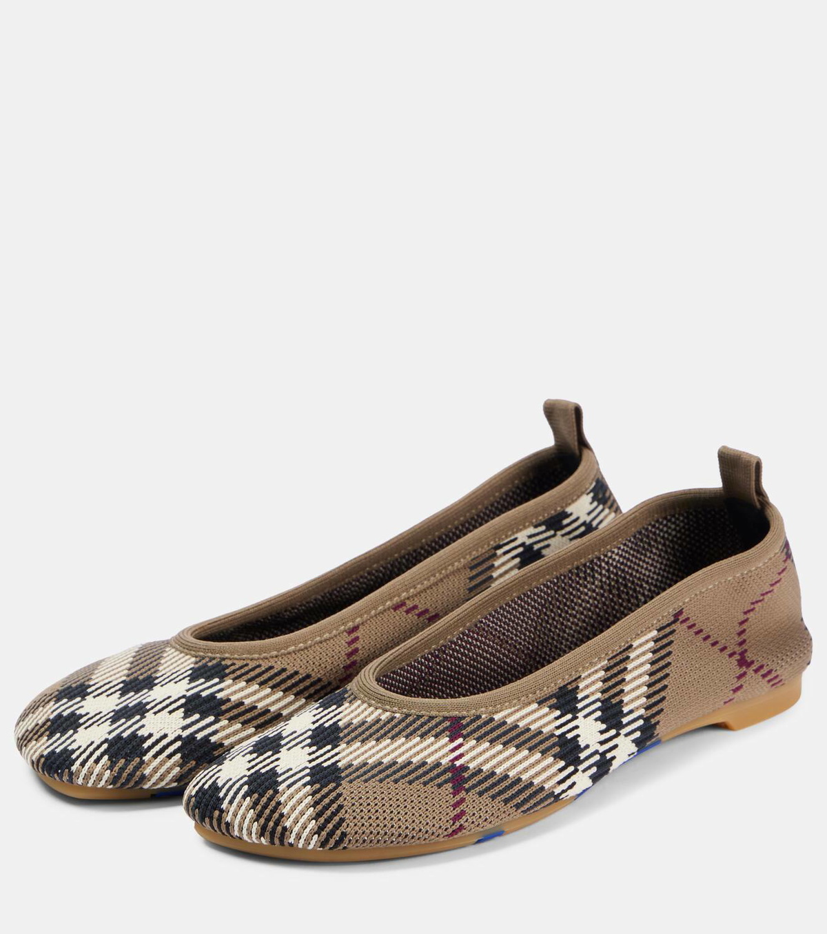 Burberry Burberry Check jacquard ballet flats Burberry