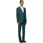 Lanvin Green Wool Half-Canvas Suit