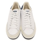 adidas Originals White and Navy Rod Laver Sneakers