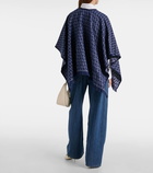 Valentino Toile Iconographe jacquard wool poncho