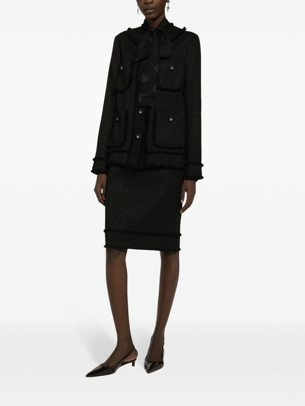 Dolce & Gabbana DG-Jacquard Silk Shirt