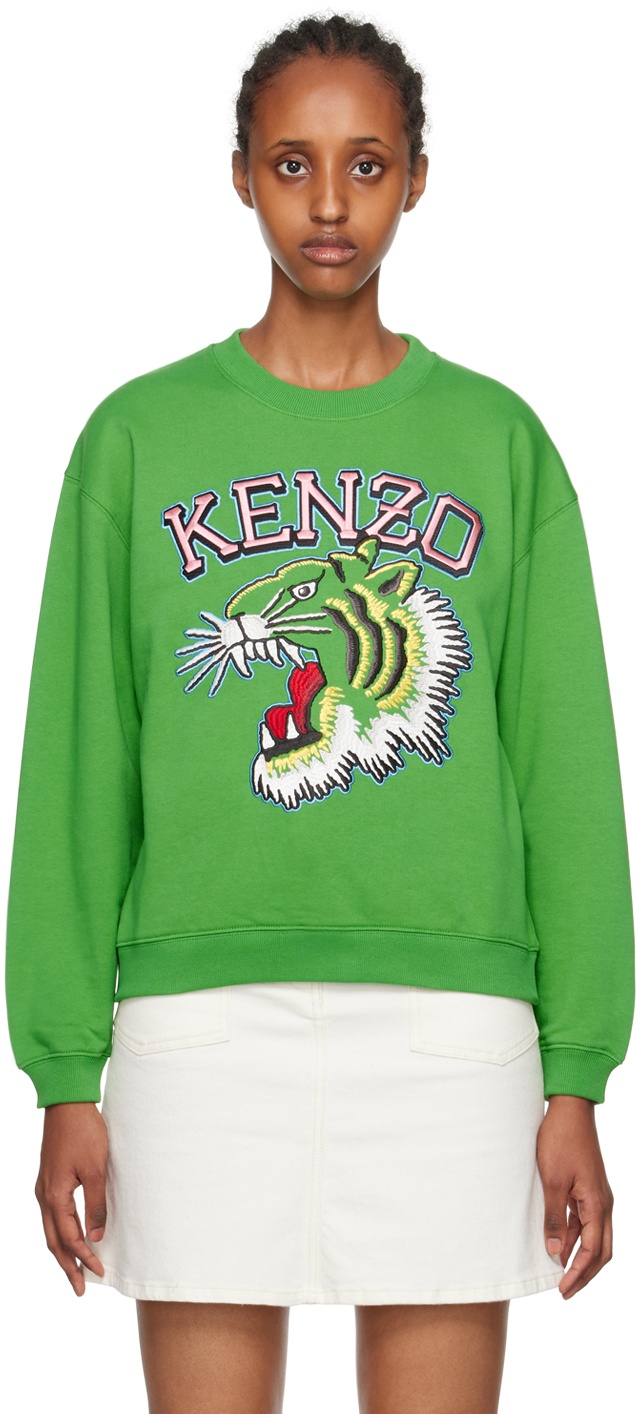 Kenzo Green Kenzo Paris Varsity Jungle Sweatshirt Kenzo