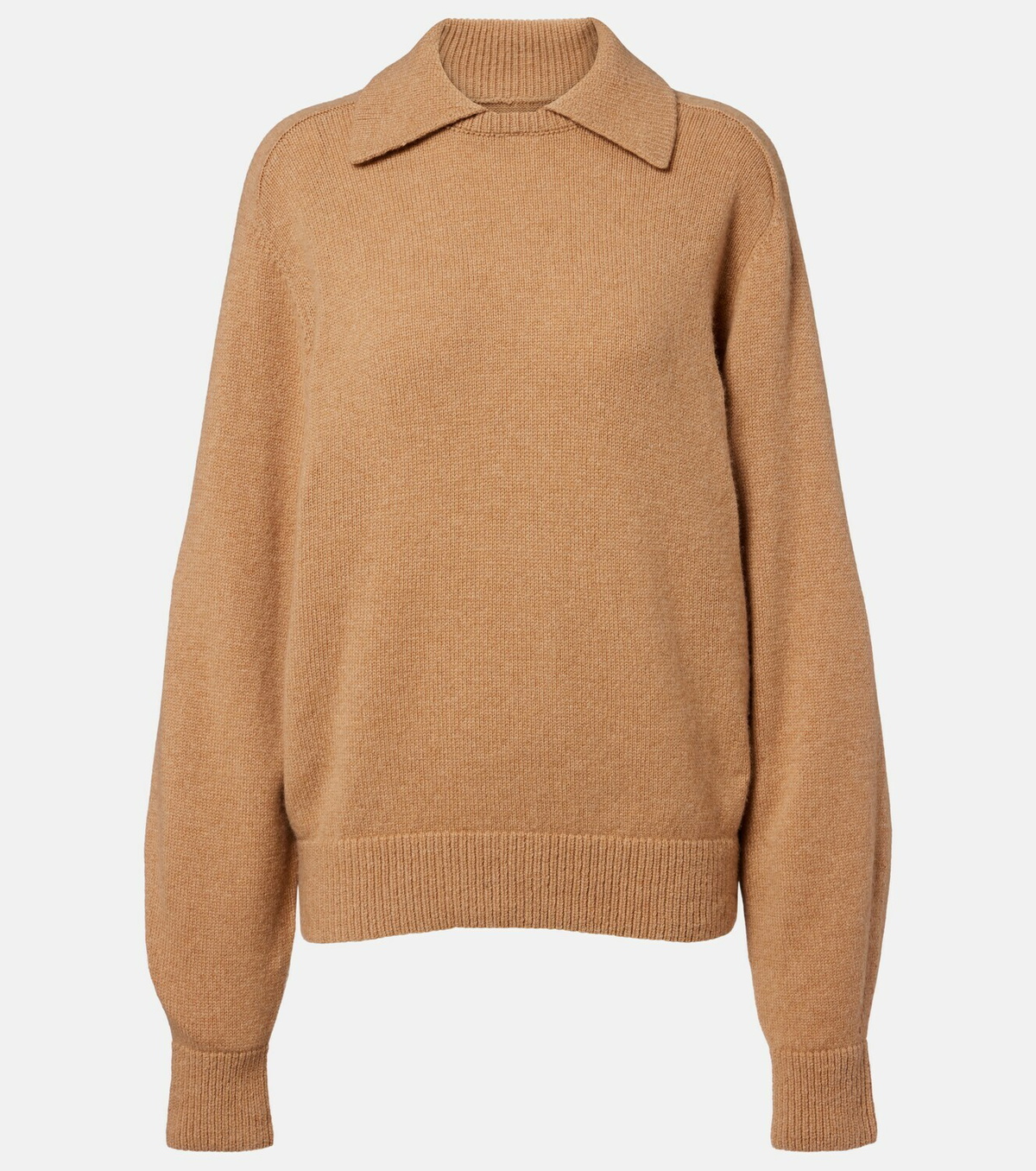 Khaite Jackson wool and cashmere polo sweater