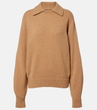 Khaite Jackson wool and cashmere polo sweater