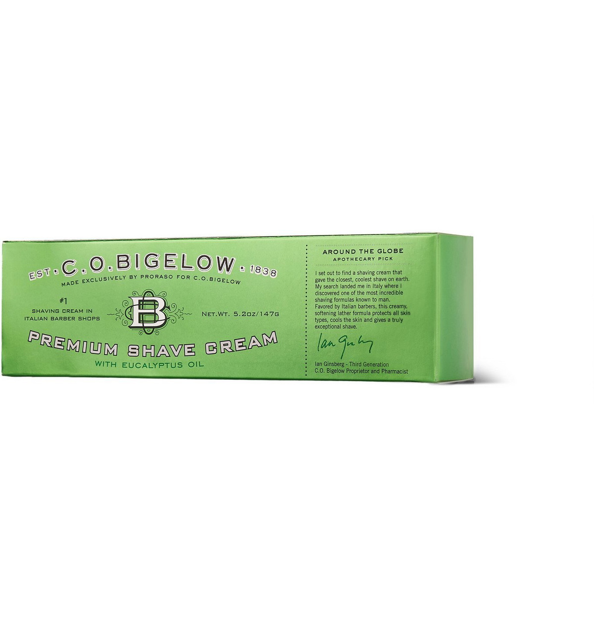 C.O. Bigelow - Premium Shave Cream, 147ml - Colorless