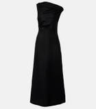 Faithfull Sius asymmetric linen midi dress