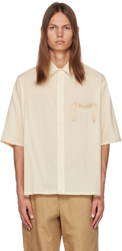 Photo: Jacquemus Off-White Le Papier 'La Chemise Cabri' Shirt
