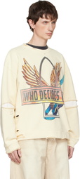 Who Decides War Off-White Ribbon Tour Sweatshirt