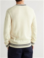 Orlebar Brown - Striped Alpaca-Blend Sweater - Neutrals