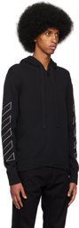 Off-White Black Diag Outline Hoodie