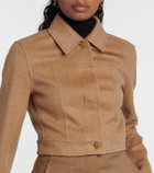 Max Mara Foglia camel hair biker jacket