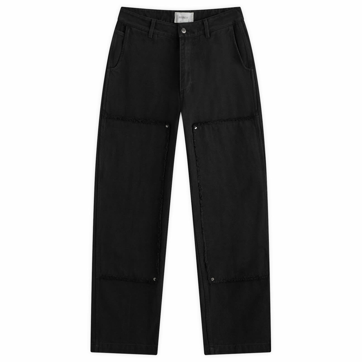 Heresy Men's Scraggy Workwear Trousers in Black