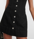 Frame The Seamed Scoop denim minidress