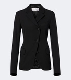 Acne Studios Asymmetric twill blazer