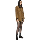 Alexachung Beige Corduroy October Double-Breasted Blazer