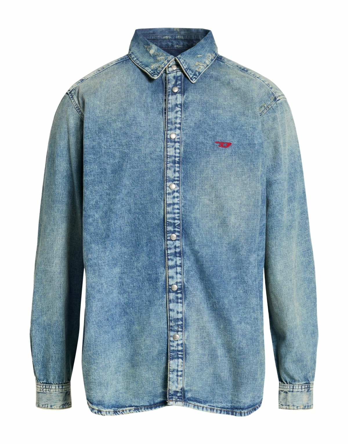 Diesel Mens Denim shirt in Blue