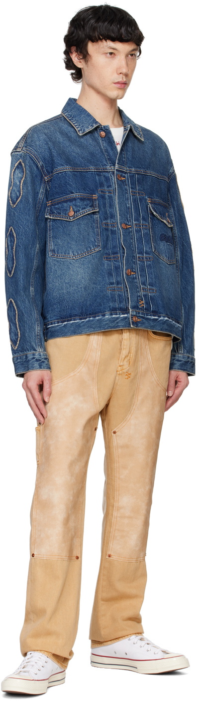 Ksubi Blue Doubledown Oh G Denim Jacket