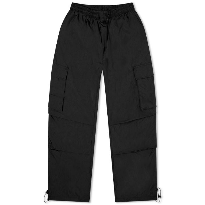 Photo: Anglan Men's Rib Nylon Mountain Cargo Pants in Black