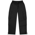 Anglan Men's Rib Nylon Mountain Cargo Pants in Black