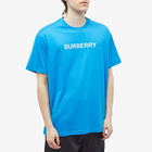 Burberry Men's Harriston Logo T-Shirt in Vivid Blue