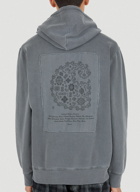 Verse Patch Hooded Sweatshirt in Grey
