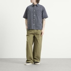 Danton Men's Double Pleat Easy Pants in Olive