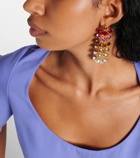 Oscar de la Renta Abstract Branch embellished drop earrings