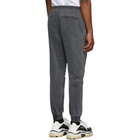 Juun.J Grey Elasticized Cuff Trousers