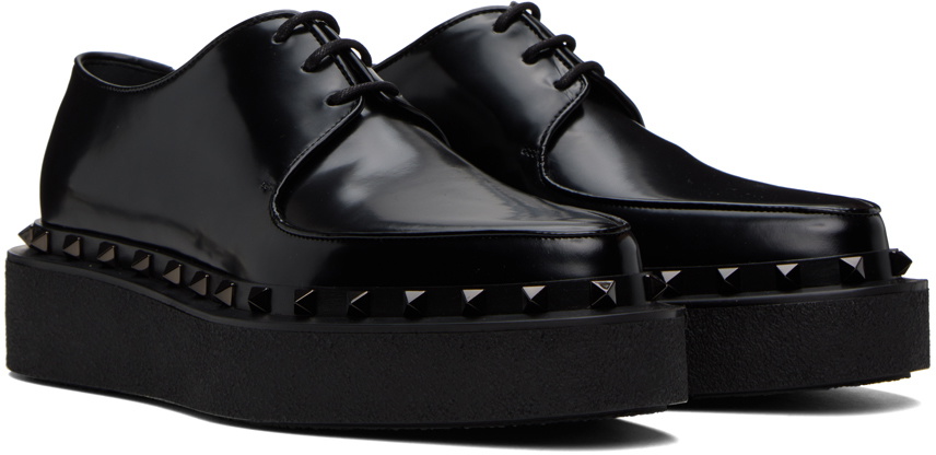 Valentino Garavani Black Rockstud M-Way Derbys