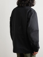 Stone Island - Logo-Appliquéd Cotton-Canvas Jacket - Black