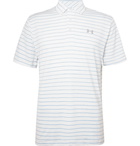 Under Armour - Playoff 2.0 Striped HeatGear Golf Polo Shirt - White