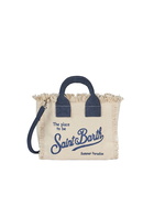 MC2 Saint Barth Natural Cotton Canvas Mini Vanity Bag