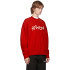 Palm Angels Red Desert Logo Sweatshirt
