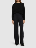 LORO PIANA - Robin High Rise Cashmere Straight Pants