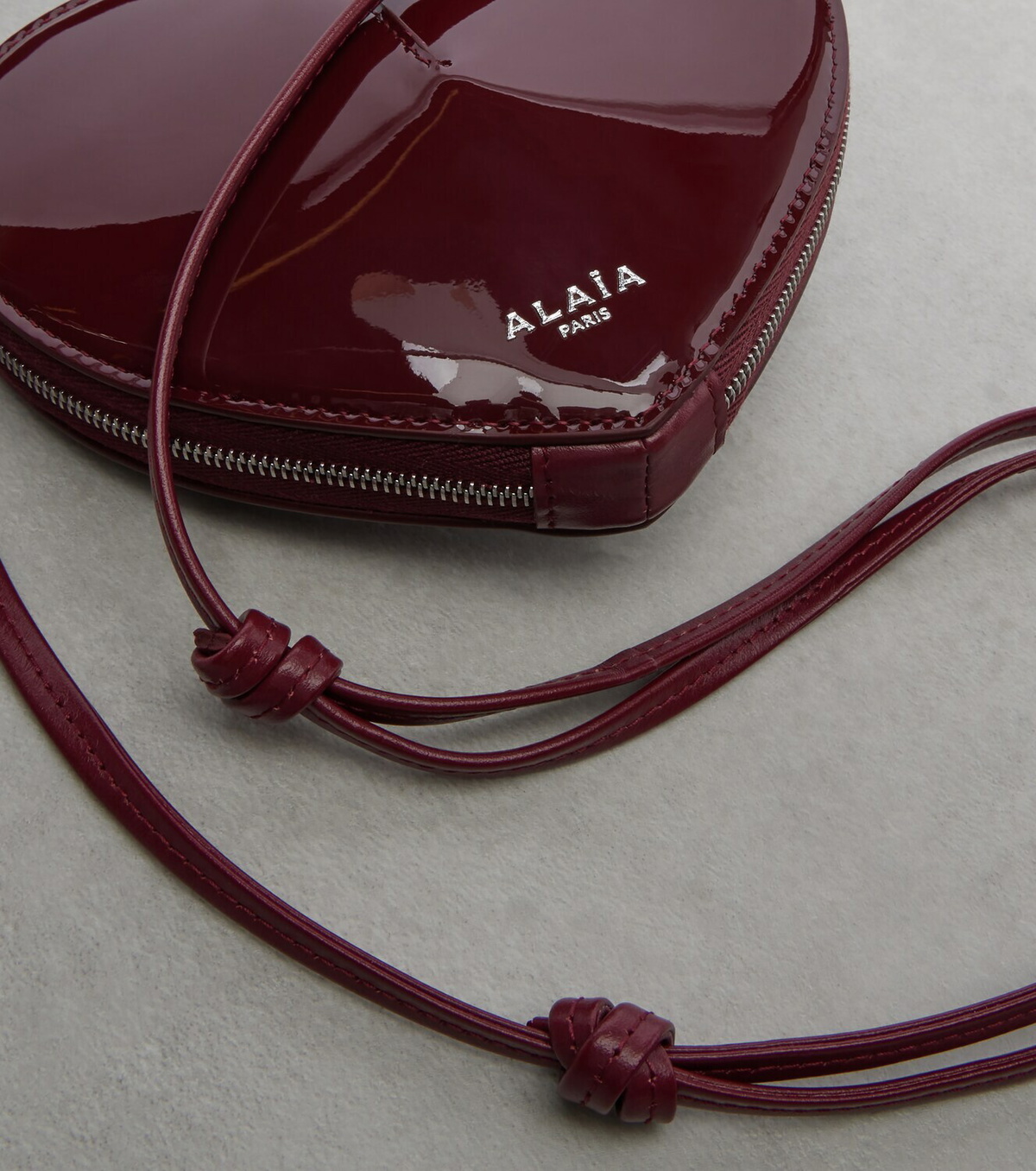 Alaïa Le Cœur patent leather shoulder bag