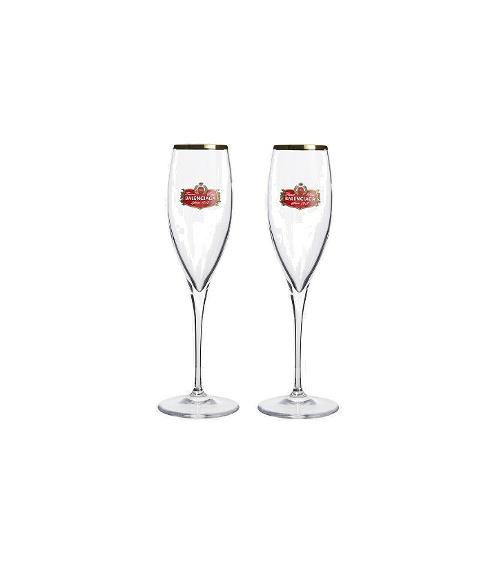 Photo: Balenciaga - Set of two champagne glasses