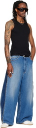 LU'U DAN Blue Side Zip Jeans